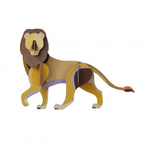 decoration murale 3d lion carton studio roof