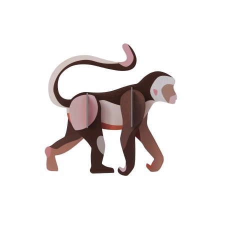 decoration murale singe carton studio roof