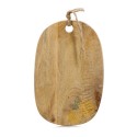 planche a decouper ovale bois de manguier zeller lemon