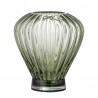 vase verre classique vert strie bloomingville reeve