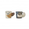 set de 2 tasses a espresso gres peint oiseaux bloomingville hezha