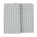 nappe carree coton vichy petits carreaux bleu clair ib laursen