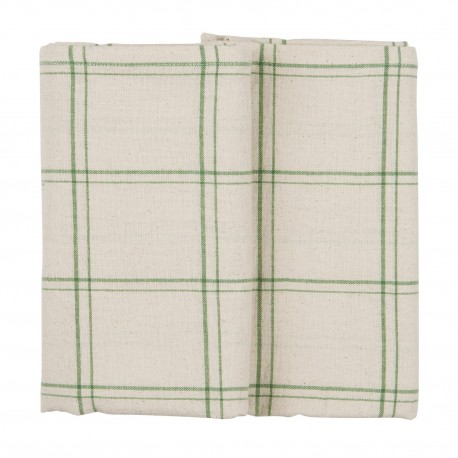 nappe carree coton style retro carreaux vert ib laursen
