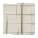 nappe carree coton style retro carreaux vert ib laursen
