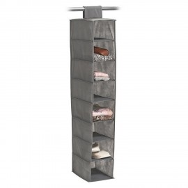 etagere de rangement en tissu a suspendre 8 casiers zeller 14614