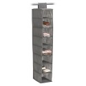 etagere de rangement en tissu a suspendre 8 casiers zeller 14614