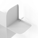 etagere murale design modulable graphique acier blanc umbra montage