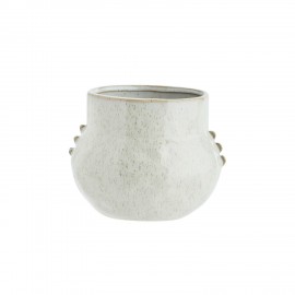 cache pot organque blanc gres madam stoltz