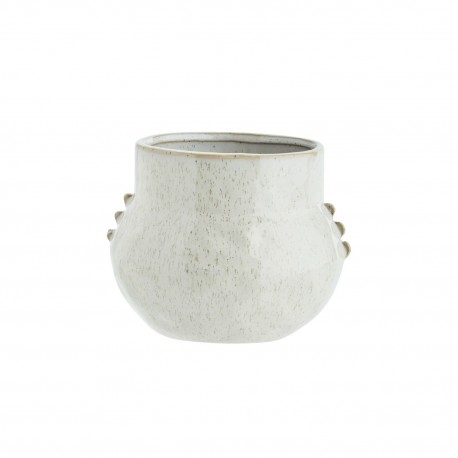 cache pot organque blanc gres madam stoltz
