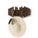 Portemanteau mural bâtons de bois Umbra Picket foncé