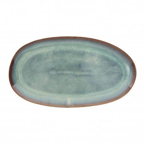 plat ovale gres vert artisanal madam stoltz