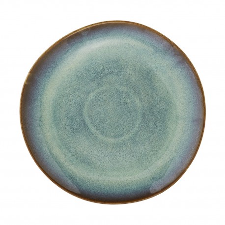 assiette plate artisanale gres vert madam stoltz