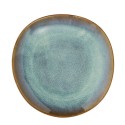 Assiette plate artisanale gres vert madam stoltz