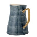 carafe gres peint bleu citrons bloomingville feriha