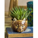 cache pot tete animal gres marron bloomingville abner