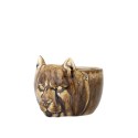 cache pot tete animal gres marron bloomingville abner