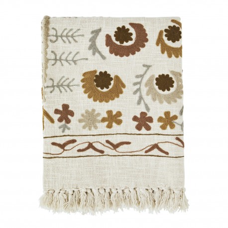 plaid broderie persane coton madam stoltz