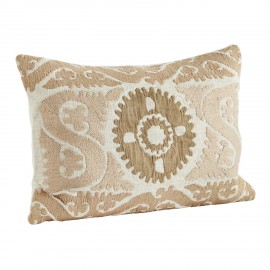 housse de coussin brode coton madam stoltz