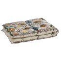 Matelas d'assise brode motif floral coton Madam Stoltz