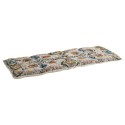 Matelas d'assise brode motif floral coton Madam Stoltz
