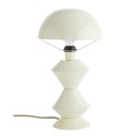 lampe de table design metal emaille blanc madam stoltz