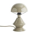 petite lampe de table graphique metal emaille gris madam stoltz