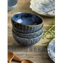 bols gres emaille bleu texture bloomingville elanor set de 3