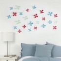 Décor mural fleurs 3D multicolores umbra wallflower