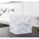 Boîte à mouchoirs carrée design blanche wipy essey