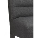 Chaise confortable design tissu gris foncé caldes