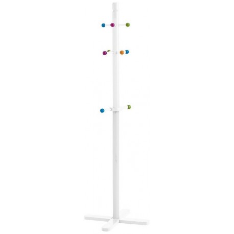 Porte-manteau sur pied enfant bois blanc zeller 13451