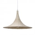 hk living lampe suspension en osier naturel trumpet D 50 cm
