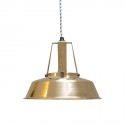 Lampe suspension industrielle HK Living Workshop laiton D 29.5 cm