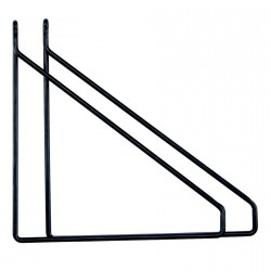 Équerres pour tablette House Doctor Apart métal noire (set de 2)