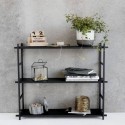 etagere metal noir style industriel scandinave house doctor simple shelf Pj0053