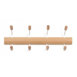 portemanteau mural en bois scandinave umbra pogo 1005329-668 4 crochets
